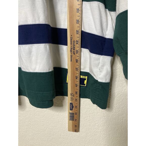 VTG Mickey & Co Rugby Hockey Shirt Mens Medium Long Sleeve Pullover Embroidered - Picture 8 of 10